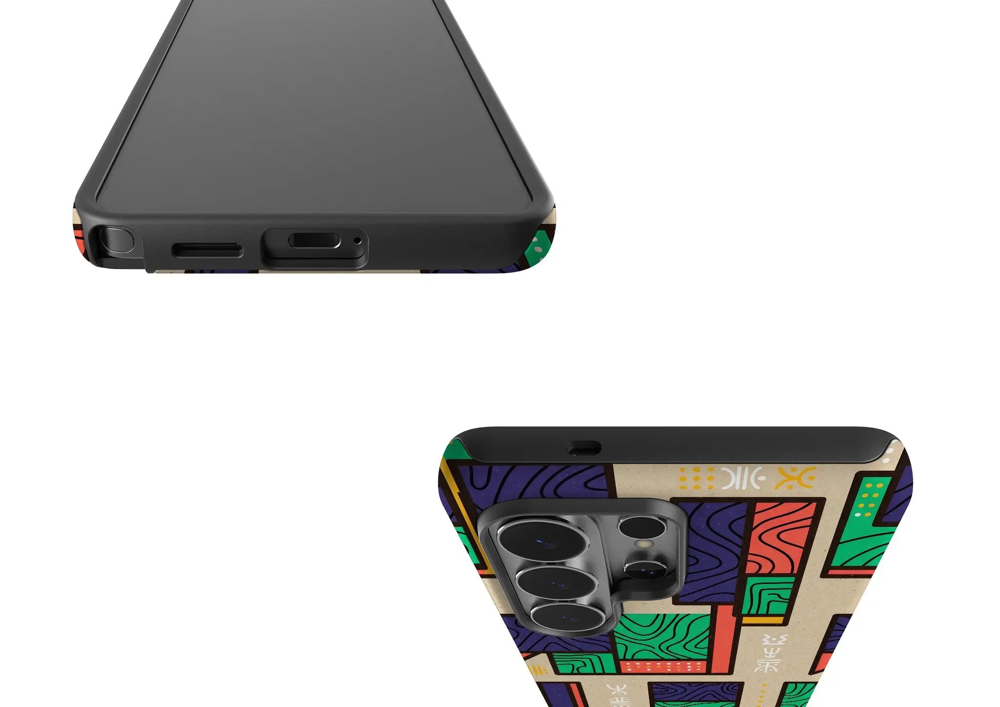 Ankara Blocks on Sand by Ada Okoye — Tough Case for Samsung — Finnaij