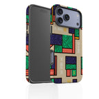 Ankara Blocks on Sand by Ada Okoye — Tough Case for iPhone — Finnaij