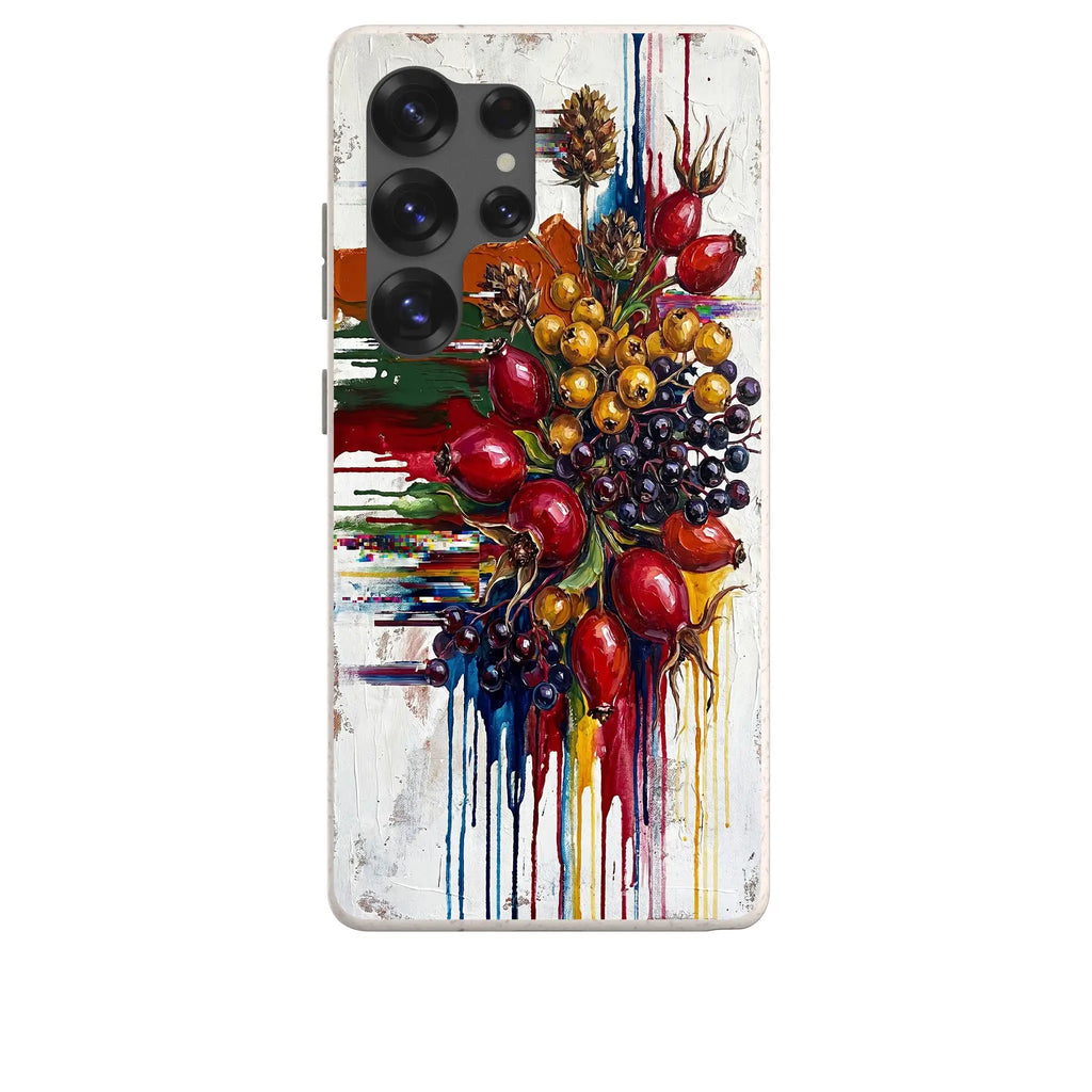 Autumn Berries and Botanicals by Frida Lövström — Samsung Galaxy Bio-degradable Case — Finnaij