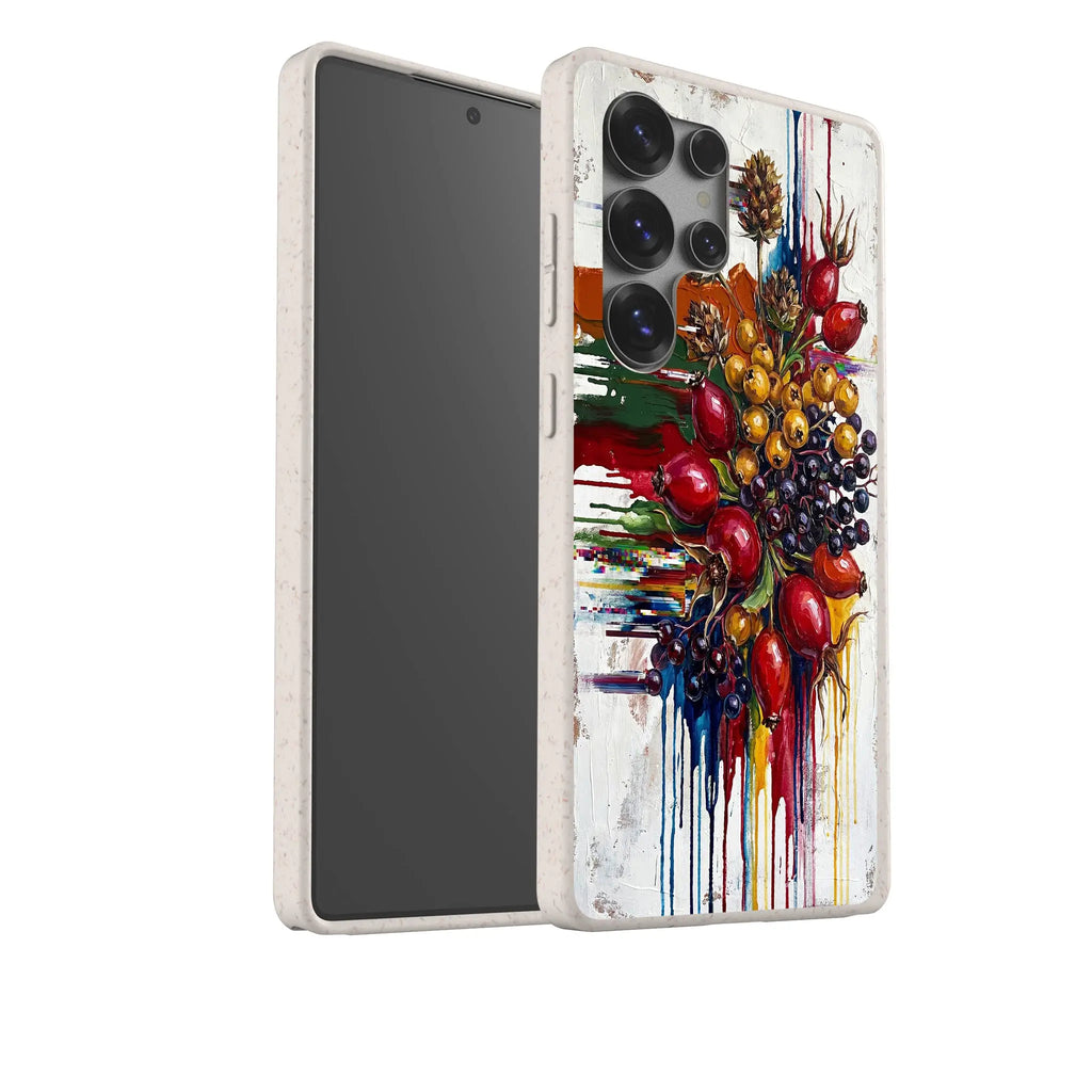 Autumn Berries and Botanicals by Frida Lövström — Samsung Galaxy Bio-degradable Case — Finnaij