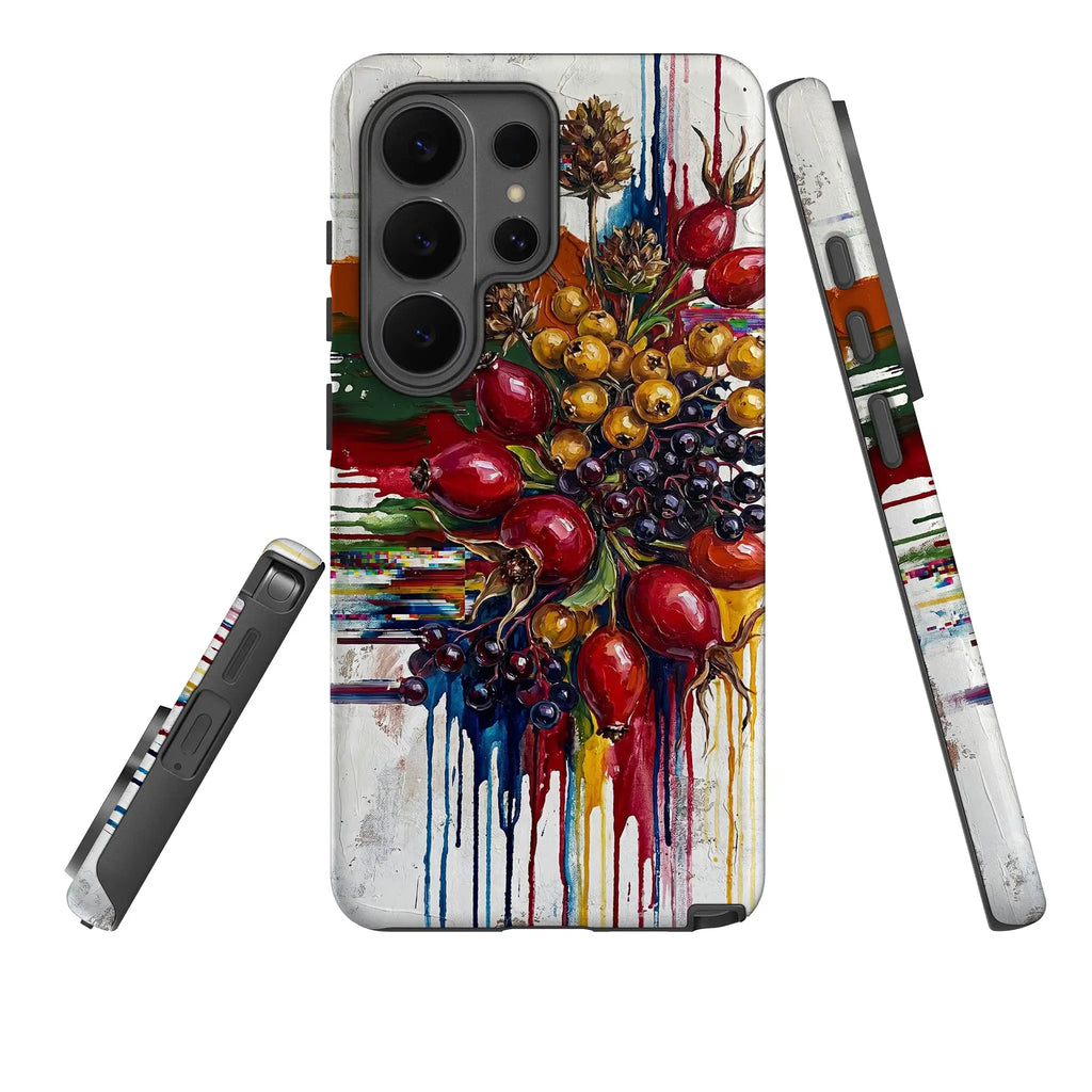 Autumn Berries and Botanicals by Frida Lövström — Tough Case for Samsung — Three Quarter — Finnaij
