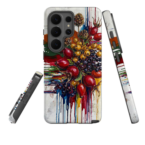 Autumn Berries and Botanicals by Frida Lövström — Tough Case for Samsung — Three Quarter — Finnaij