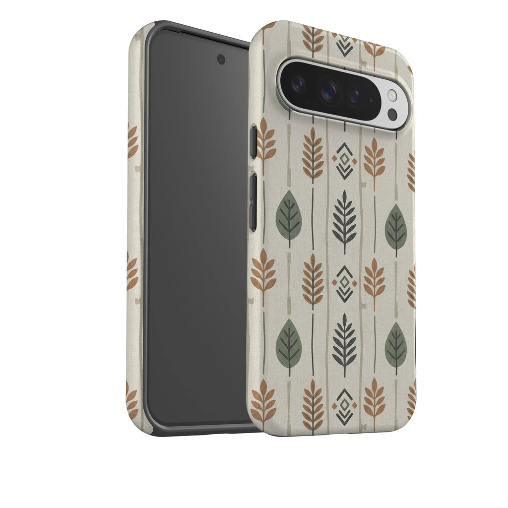 Birch and Linen Pattern by Elsi Vaarala — Tough Case for Google — Finnaij