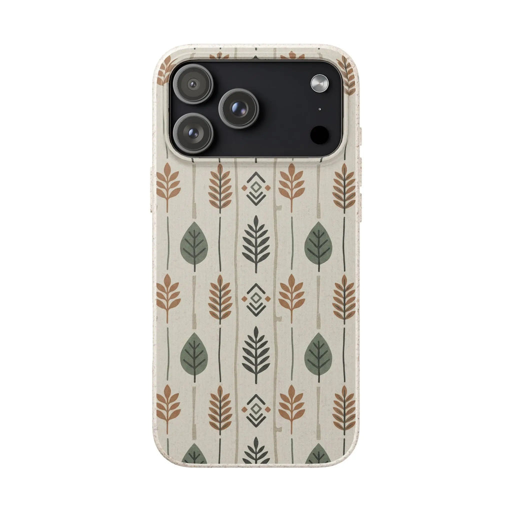Birch and Linen Pattern by Elsi Vaarala — iPhone Bio-degradable Case — Finnaij