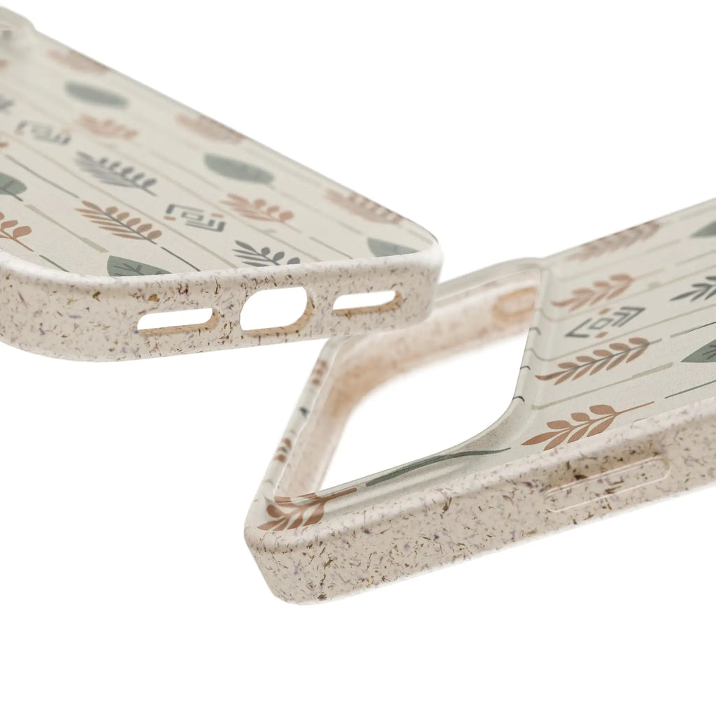 Birch and Linen Pattern by Elsi Vaarala — iPhone Bio-degradable Case — Finnaij