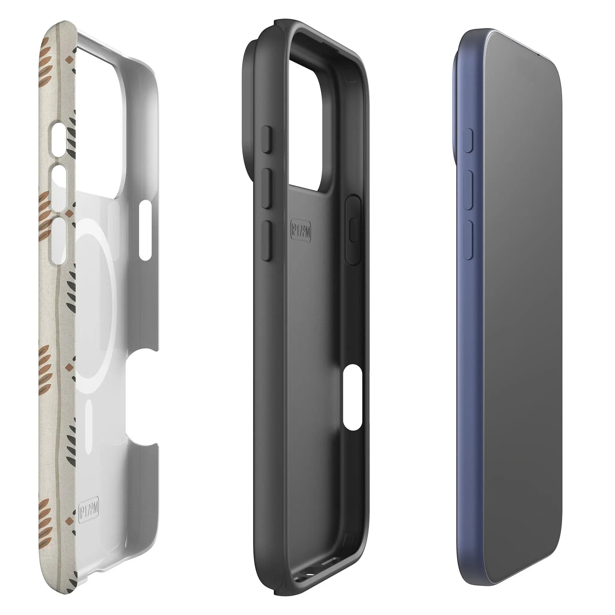 Birch and Linen Pattern by Elsi Vaarala — Magsafe Tough Case for iPhone — Finnaij