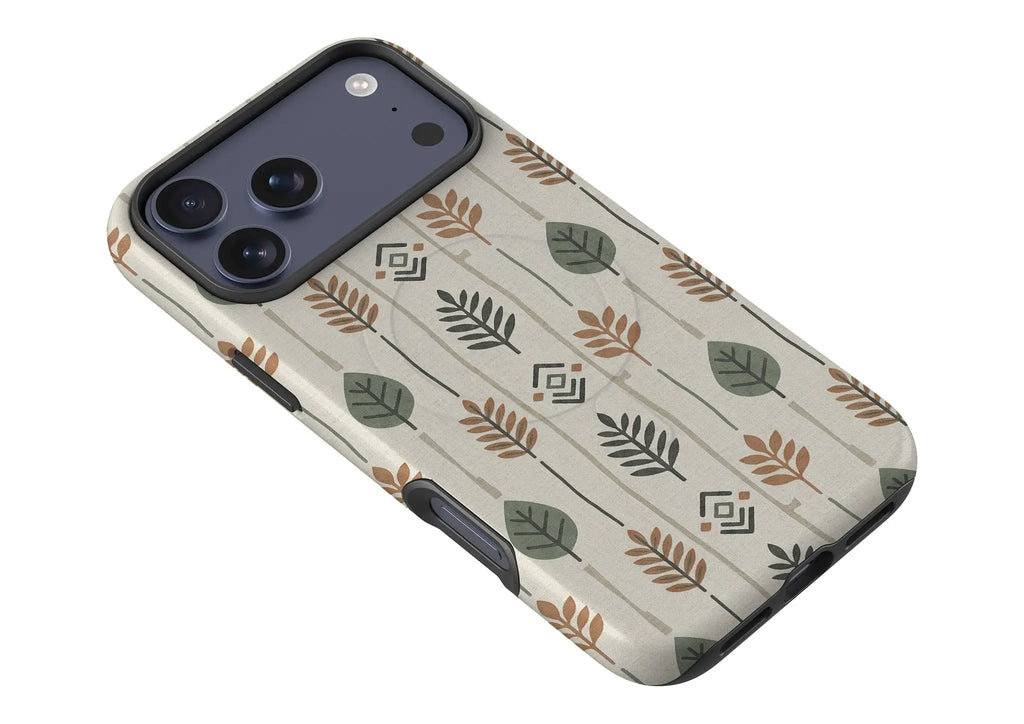 Birch and Linen Pattern by Elsi Vaarala — Magsafe Tough Case for iPhone — Finnaij