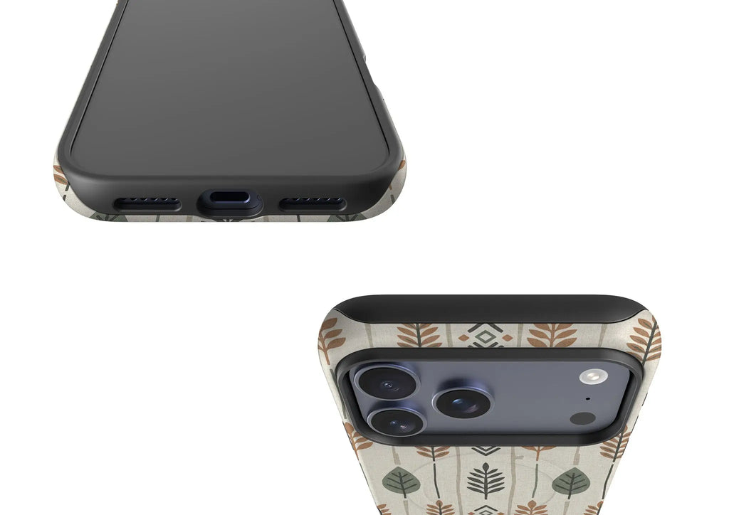 Birch and Linen Pattern by Elsi Vaarala — Magsafe Tough Case for iPhone — Finnaij