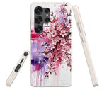 Cherry Blossoms by Frida Lövström— Samsung Galaxy Bio-degradable Case — Three Quarter — Finnaij