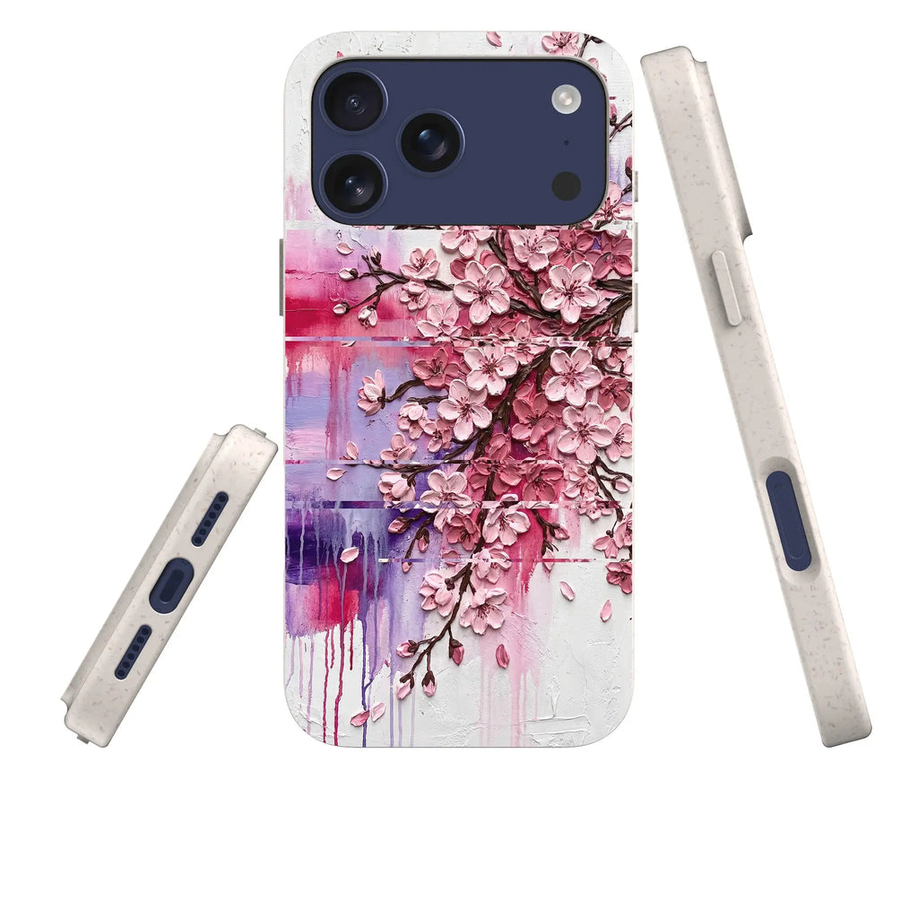 Cherry Blossoms by Frida Lövström — iPhone Bio-degradable Case — Three Quarter — Finnaij