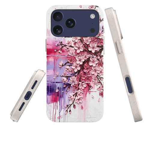 Cherry Blossoms by Frida Lövström — iPhone Bio-degradable Case — Three Quarter — Finnaij