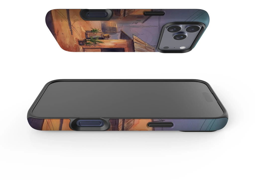 City Edge Quiet Street by Tobi Akinyemi — MagSafe Tough Case for iPhone — Finnaij