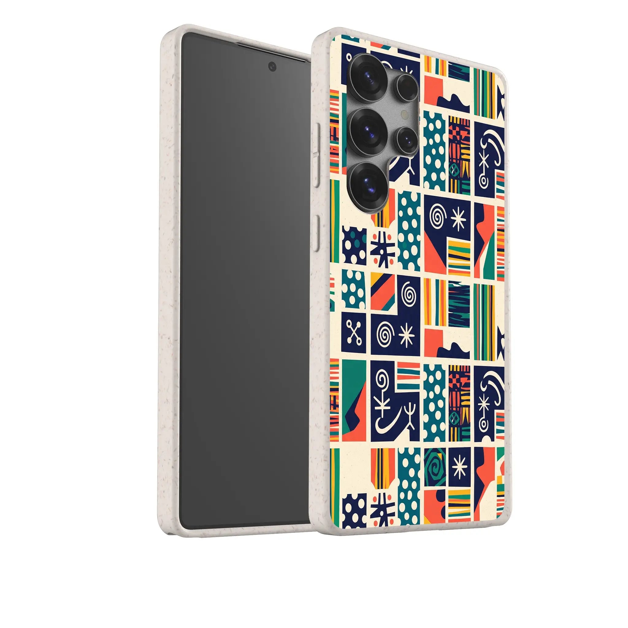 Coastal Indigo Tiles by Ada Okoye — Samsung Galaxy Bio-degradable Case — Finnaij
