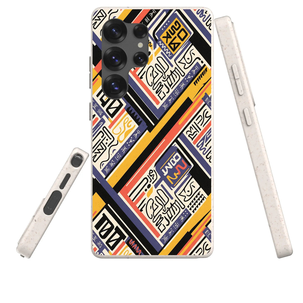 Danfo After Dark by Ada Okoye — Samsung Galaxy Bio-degradable Case — Three Quarter — Finnaij