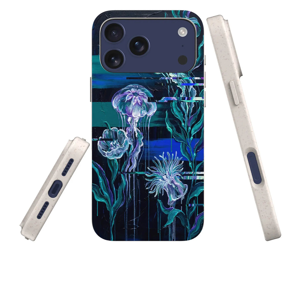 Deep-Sea Underwater Botanical Fantasy by Frida Lövström — iPhone Bio-degradable Case — Three Quarter — Finnaij