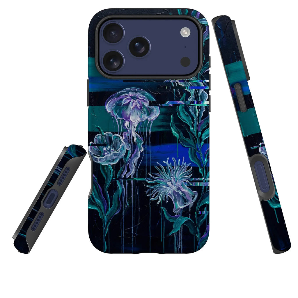 Deep-Sea Underwater Botanical Fantasy by Frida Lövström — Magsafe Tough Case for iPhone — Three Quarter — Finnaij
