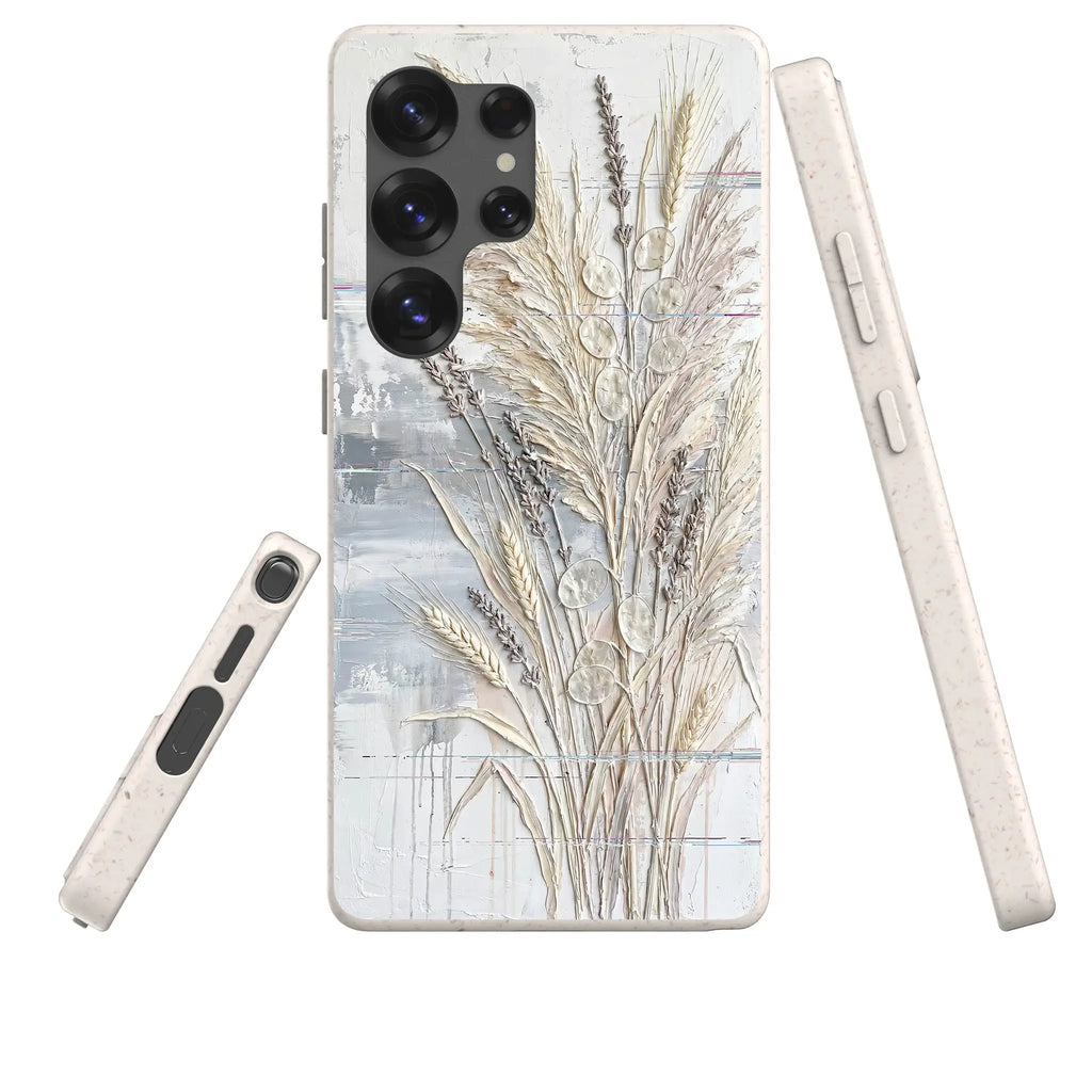 Dried Flowers and Grasses by Frida Lövström — Samsung Galaxy Bio-degradable Case — Three Quarter — Finnaij