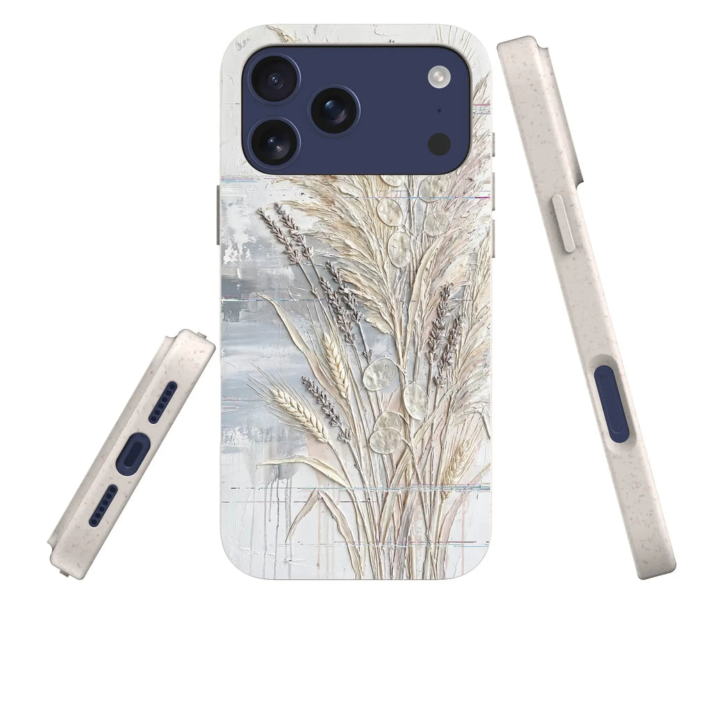 Dried Flowers and Grasses by Frida Lövström — iPhone Bio-degradable Case — Three Quarter — Finnaij