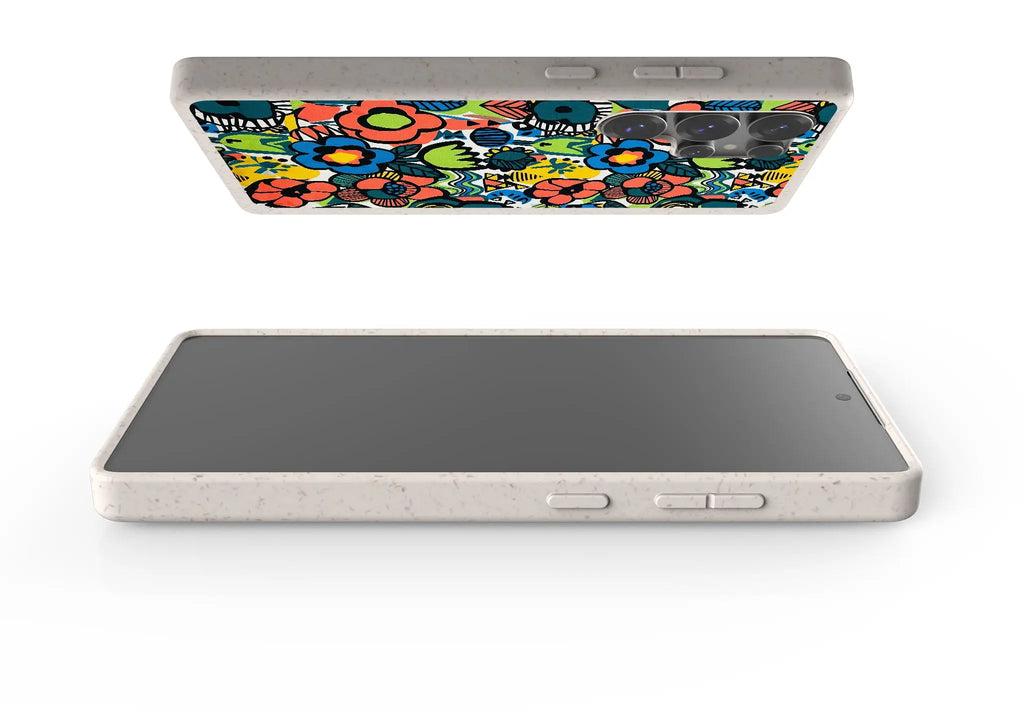 Floral Street Nordic by Salla Niemi — Samsung Galaxy Bio-degradable Case — Finnaij