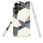 Frozen Lake Geometry by Elsi Vaarala — Samsung Galaxy Bio-degradable Case — Three Quarter — Finnaij