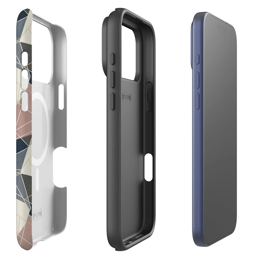 Frozen Lake Geometry by Elsi Vaarala — Magsafe Tough Case for iPhone — Finnaij