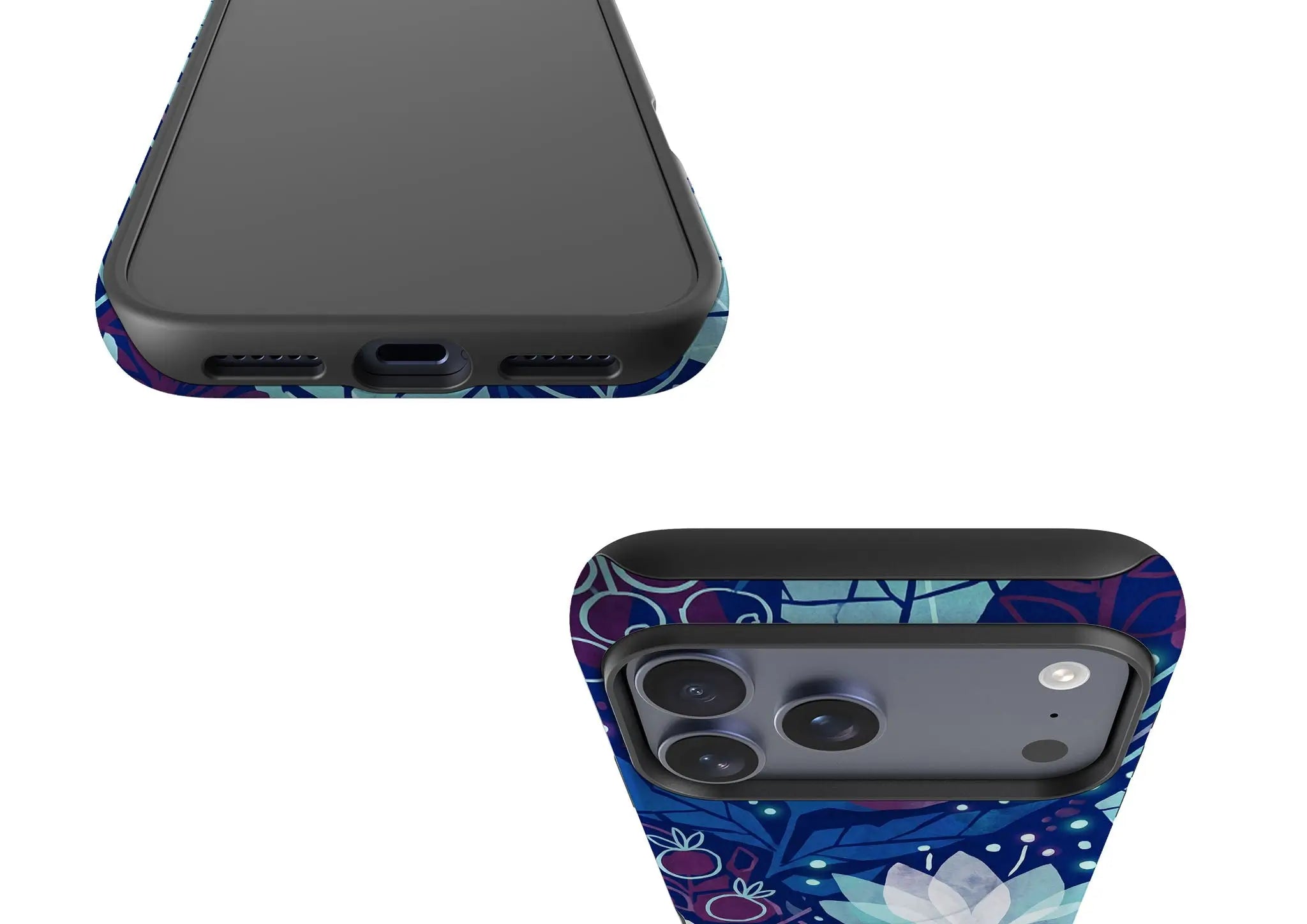 Frozen Lake Petals by Aino Kallio — Magsafe Tough Case for iPhone — Finnaij