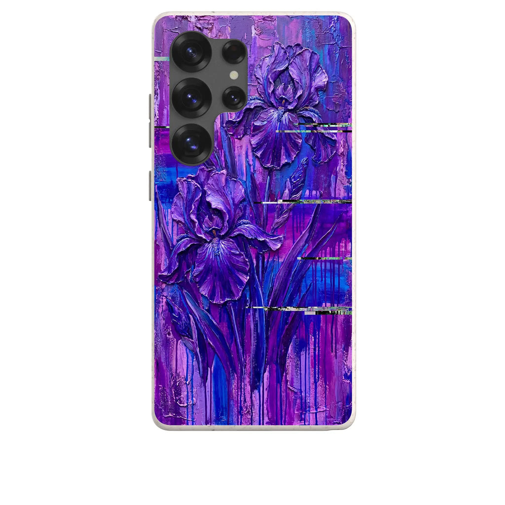 Iris Flowers by Frida Lövström — Samsung Galaxy Bio-degradable Case — Finnaij