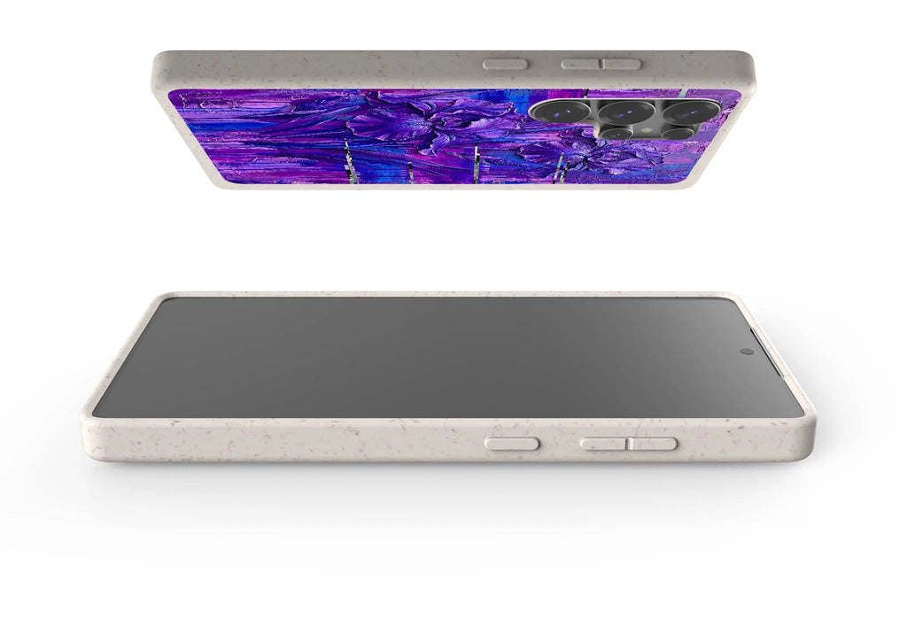 Iris Flowers by Frida Lövström — Samsung Galaxy Bio-degradable Case — Finnaij