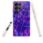 Iris Flowers by Frida Lövström — Samsung Galaxy Bio-degradable Case — Three Quarter — Finnaij