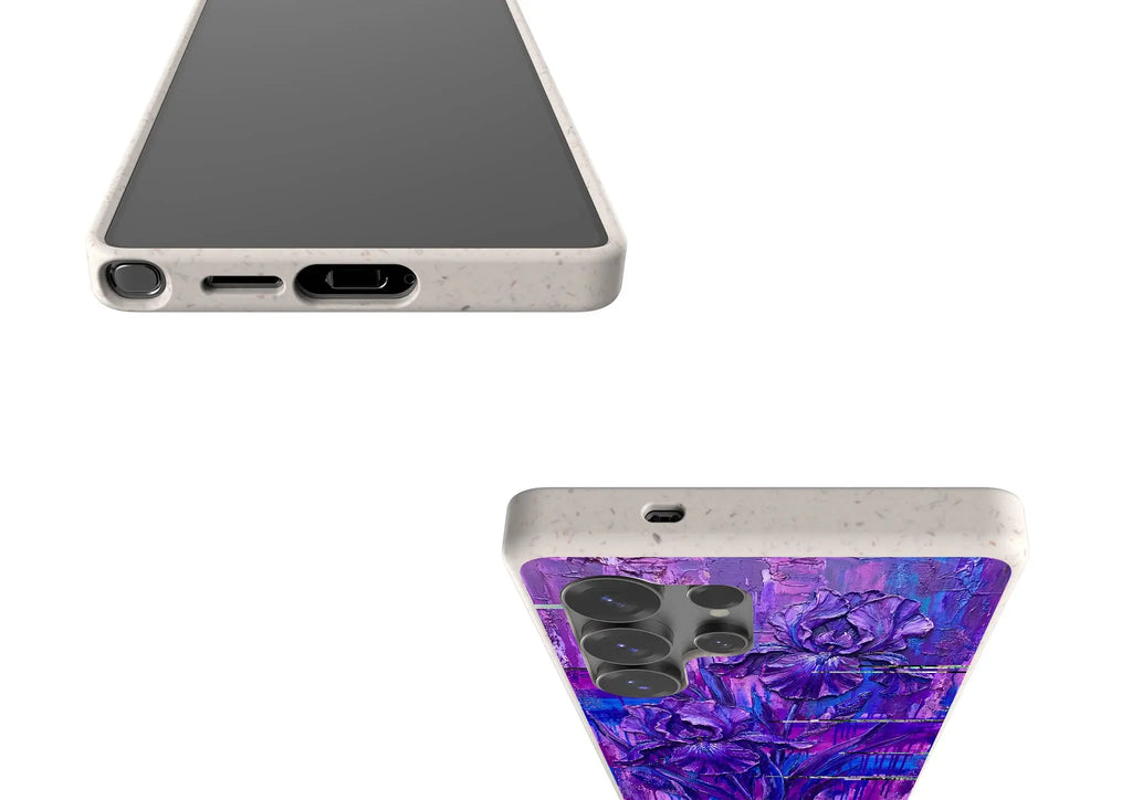 Iris Flowers by Frida Lövström — Samsung Galaxy Bio-degradable Case — Finnaij