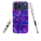 Iris Flowers by Frida Lövström — iPhone Bio-degradable Case — Three Quarter — Finnaij