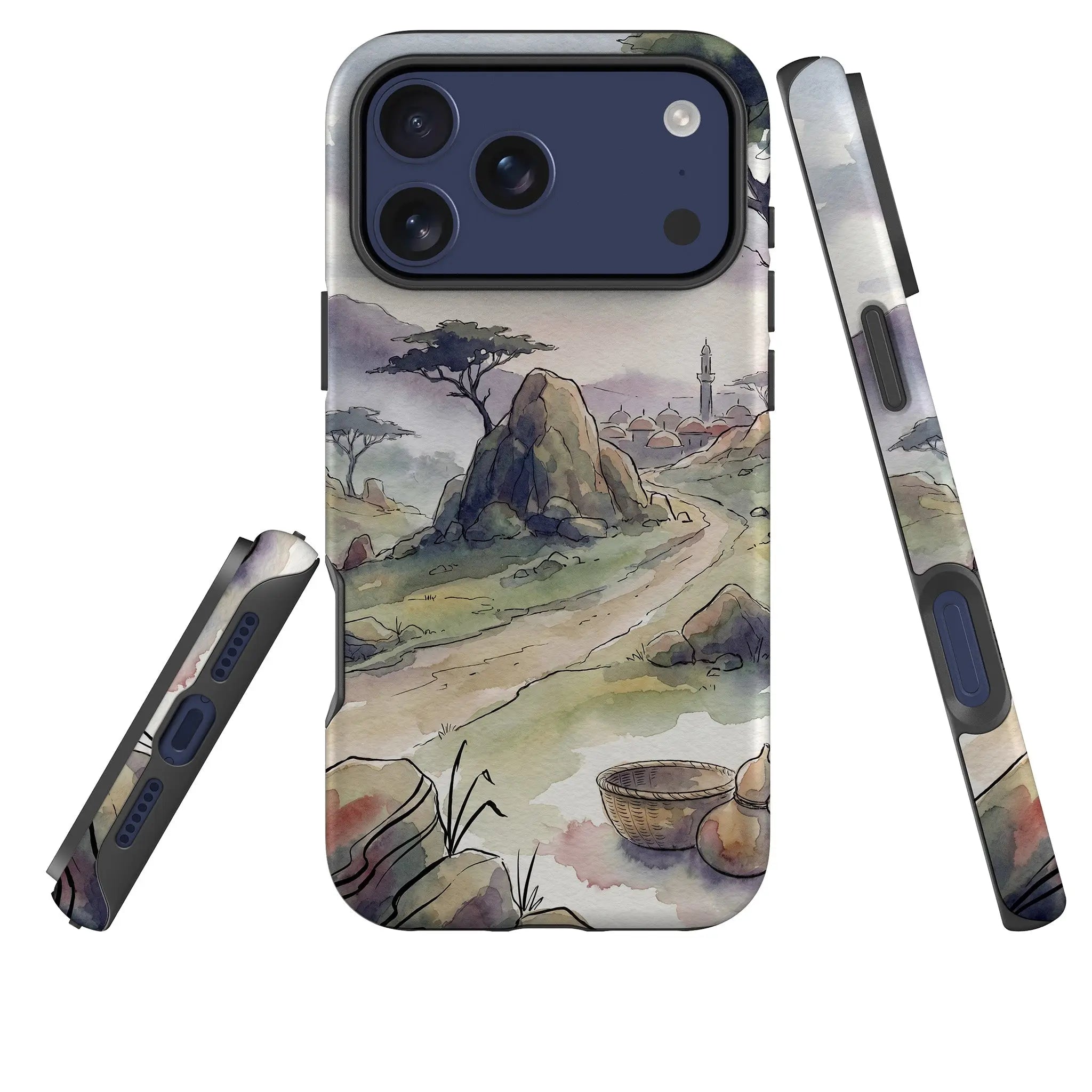 Jos Plateau Cool Light by Tobi Akinyemi — Tough Case for iPhone — Three Quarter — Finnaij