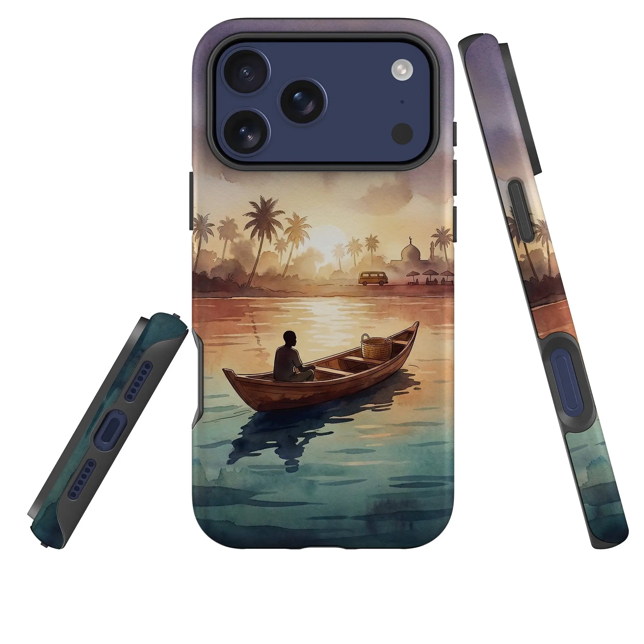 Lagoon Morning by Tobi Akinyemi — Tough Case for iPhone — Three Quarter — Finnaij
