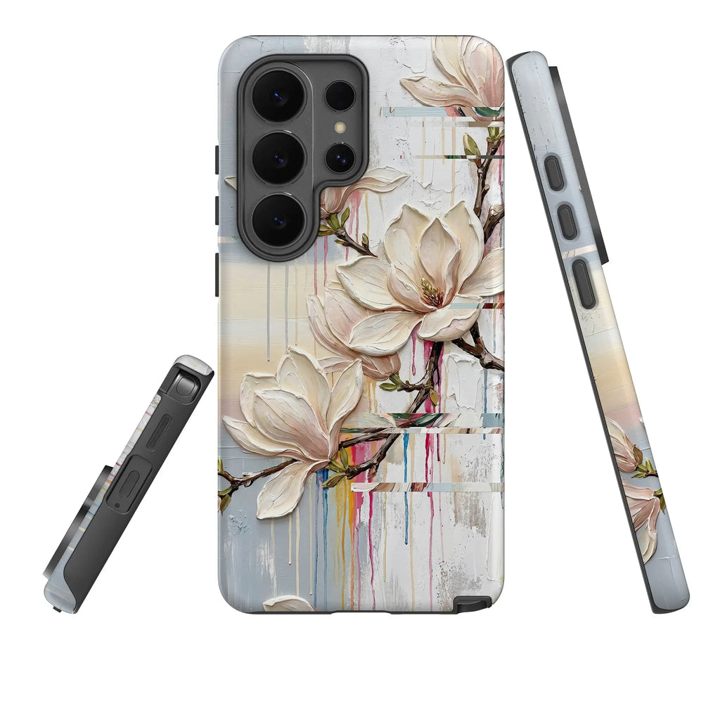 Magnolia Branches by Frida Lövström — Tough Case for Samsung — Three Quarter — Finnaij