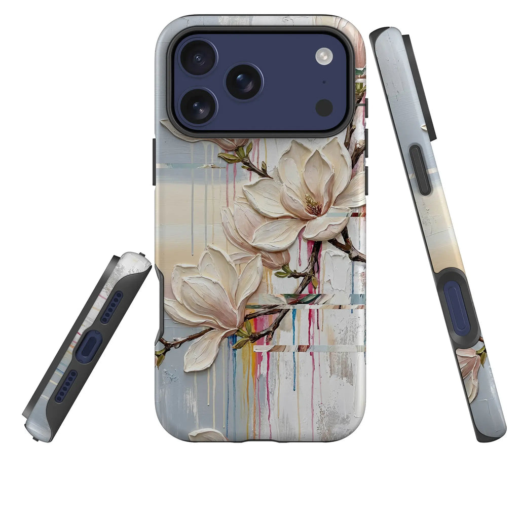 Magnolia Branches by Frida Lövström — Tough Case for iPhone — Three Quarter — Finnaij