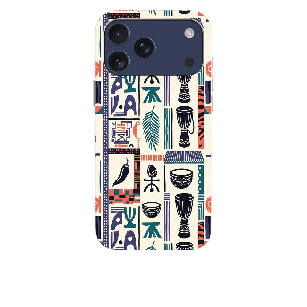 Market Day Icons by Ada Okoye — iPhone Bio-degradable Case — Finnaij