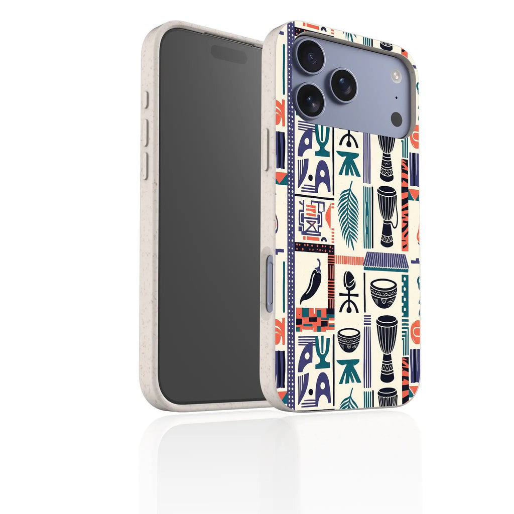 Market Day Icons by Ada Okoye — iPhone Bio-degradable Case — Finnaij