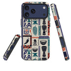 Market Day Icons by Ada Okoye — MagSafe Tough Case for iPhone — Three Quarter — Finnaij