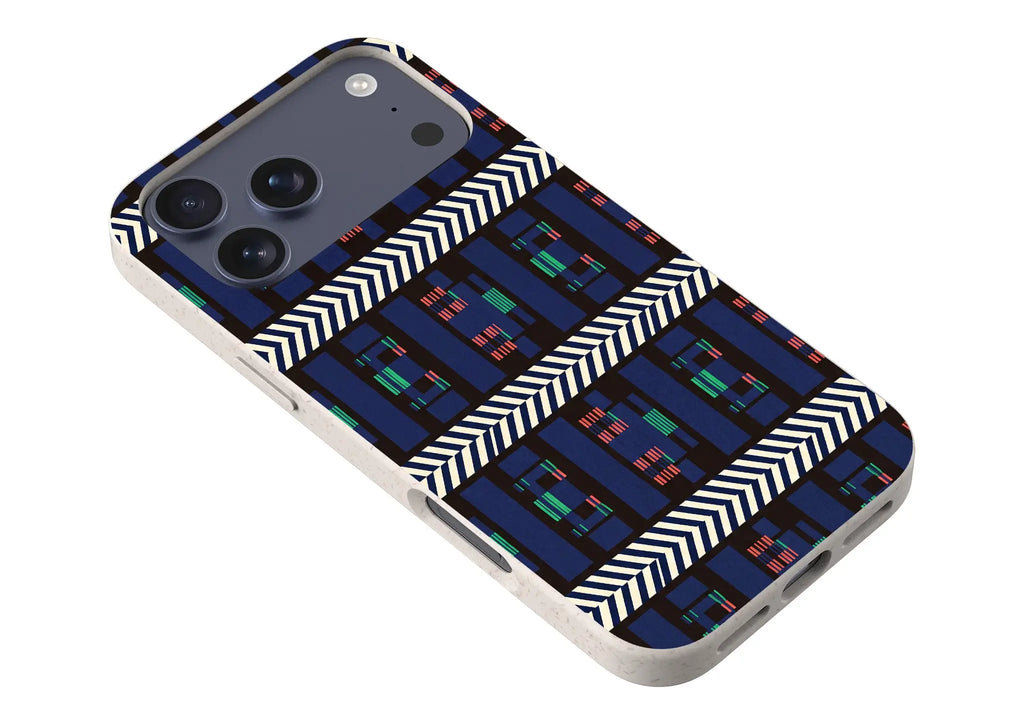 Midnight Aso-Oke by Ada Okoye — iPhone Bio-degradable Case — Finnaij