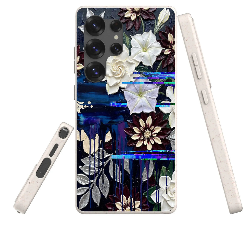 Midnight Garden by Frida Lövström — Samsung Galaxy Bio-degradable Case — Three Quarter — Finnaij
