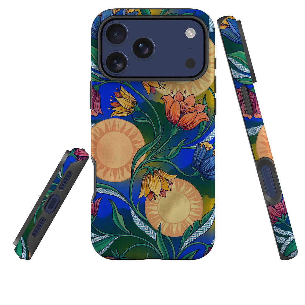 Midnight Sun Garden by Aino Kallio — Tough Case for iPhone — Three Quarter — Finnaij