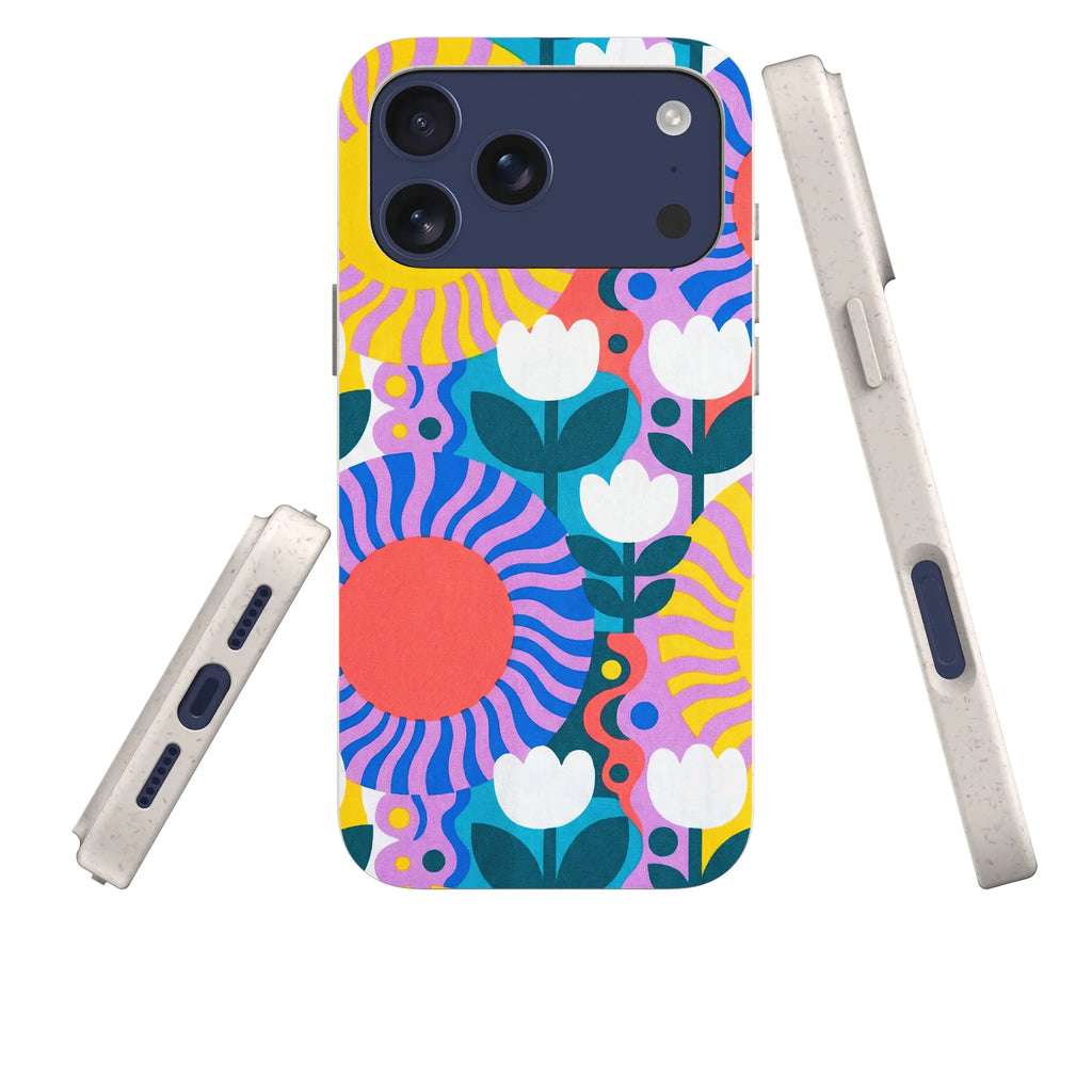 Midnight Sun Mod Bloom by Salla Niemi — iPhone Bio-degradable Case — Three Quarter — Finnaij