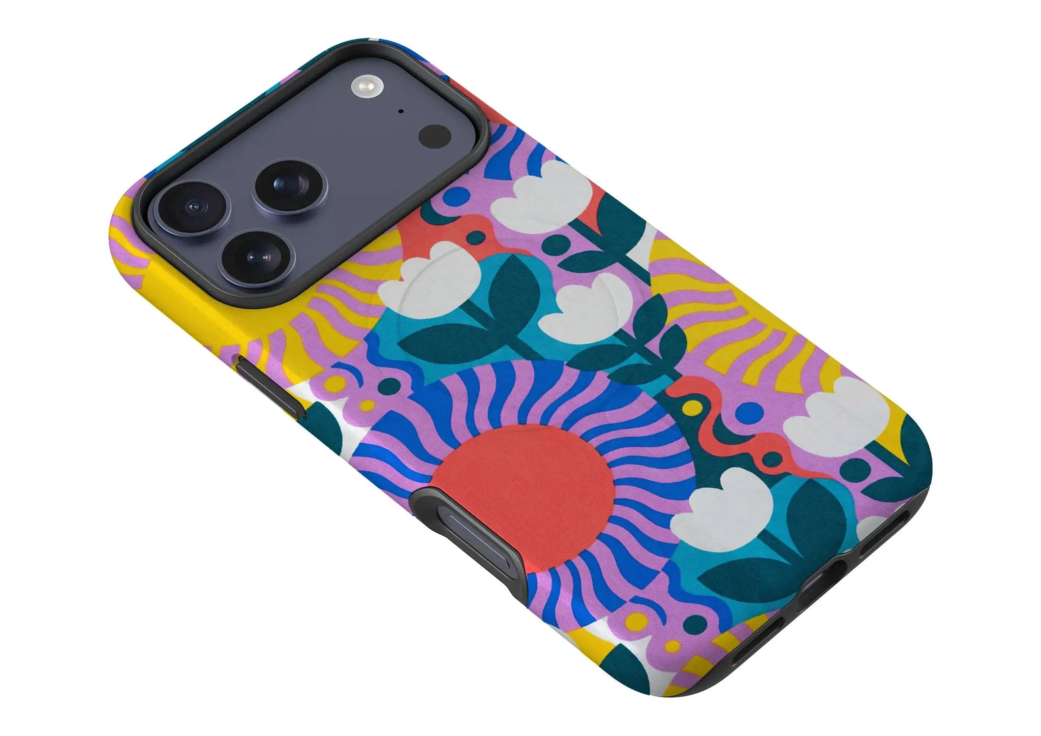 Midnight Sun Mod Bloom by Salla Niemi — Magsafe Tough Case for iPhone — Finnaij
