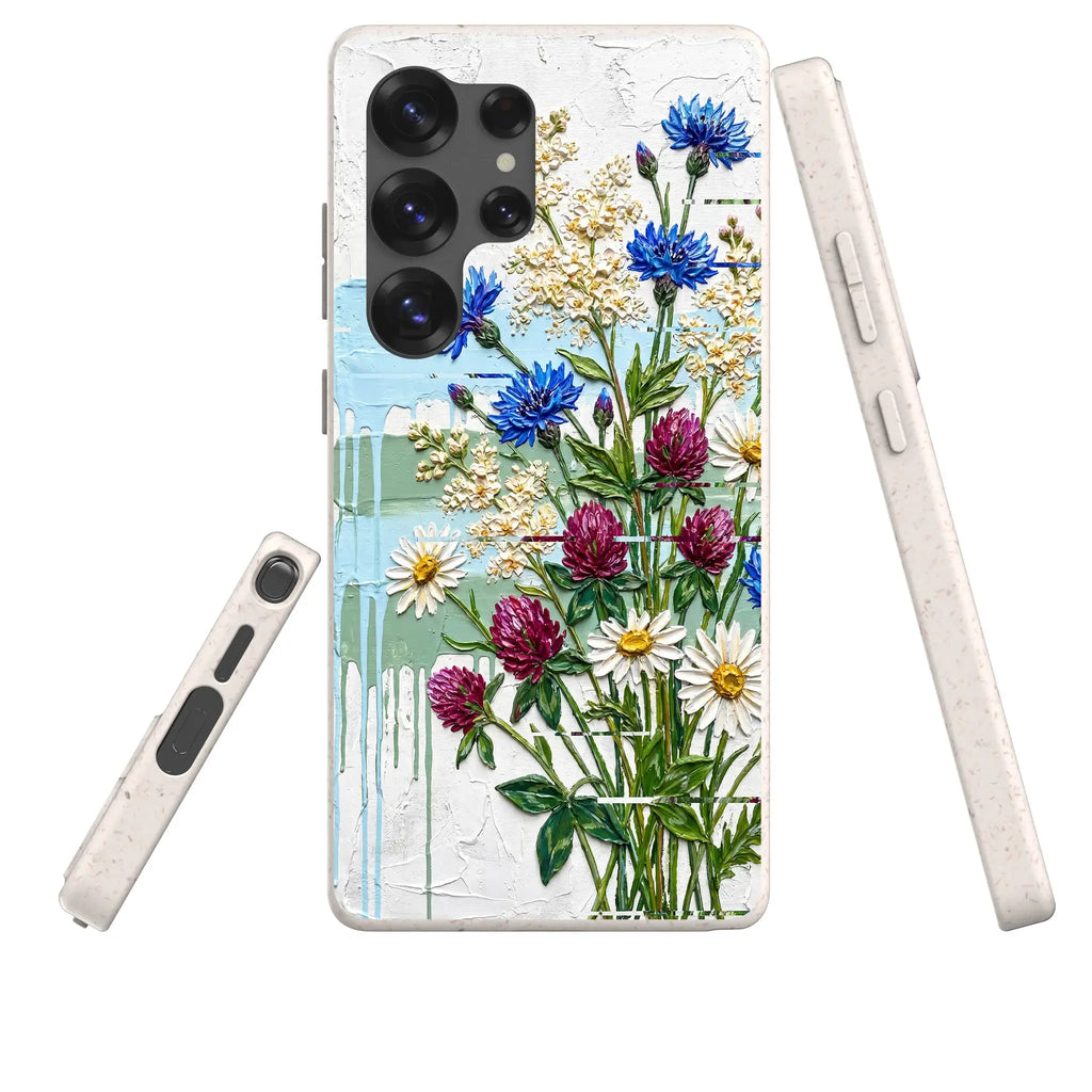 Nordic Wildflowers by Frida Lövström — Samsung Galaxy Bio-degradable Case — Three Quarter — Finnaij