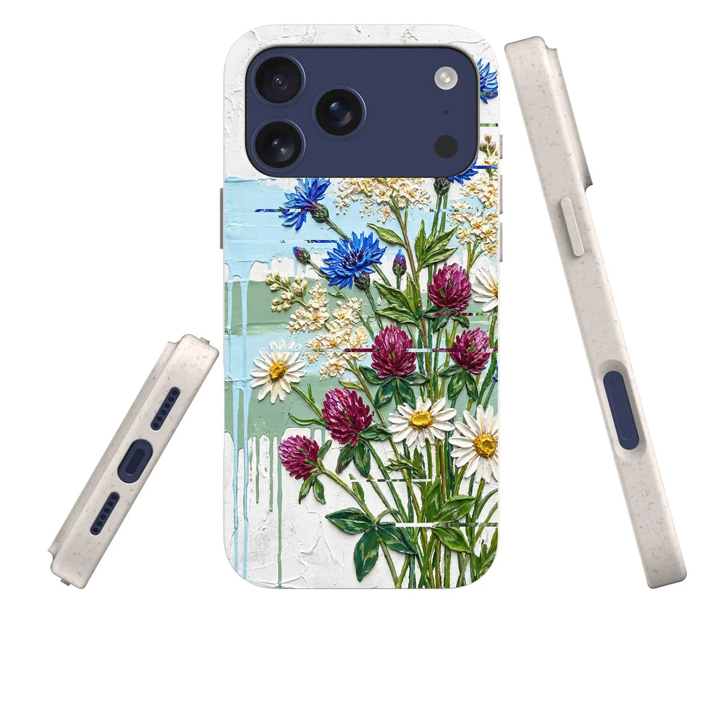 Nordic Wildflowers by Frida Lövström — iPhone Bio-degradable Case — Three Quarter — Finnaij
