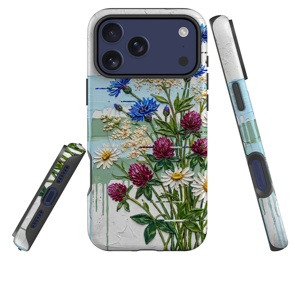 Nordic Wildflowers by Frida Lövström — Magsafe Tough Case for iPhone — Three Quarter — Finnaij