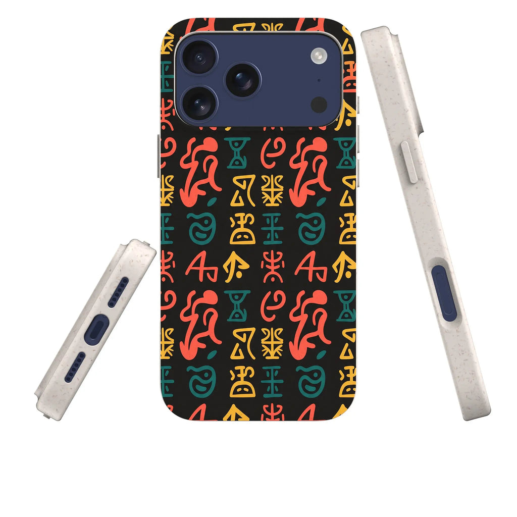 Nsibidi Pulse by Ada Okoye — iPhone Bio-degradable Case — Three Quarter — Finnaij