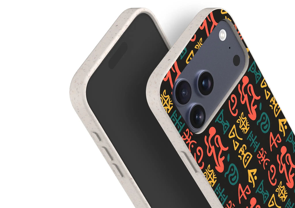 Nsibidi Pulse by Ada Okoye — iPhone Bio-degradable Case — Finnaij
