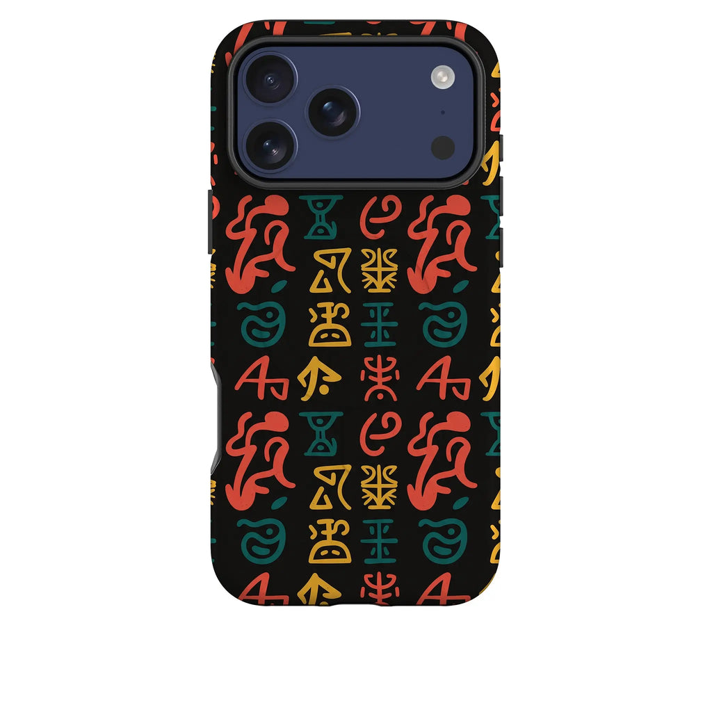 Nsibidi Pulse by Ada Okoye — Magsafe Tough Case for iPhone — Finnaij
