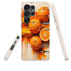Oranges and Citrus Still Life by Frida Lövström — Samsung Galaxy Bio-degradable Case — Three Quarter — Finnaij